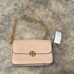 Tory Burch Pink Leather Shoulder Bag